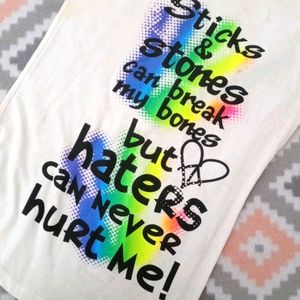 positivity shirt haters can never hurt me pride